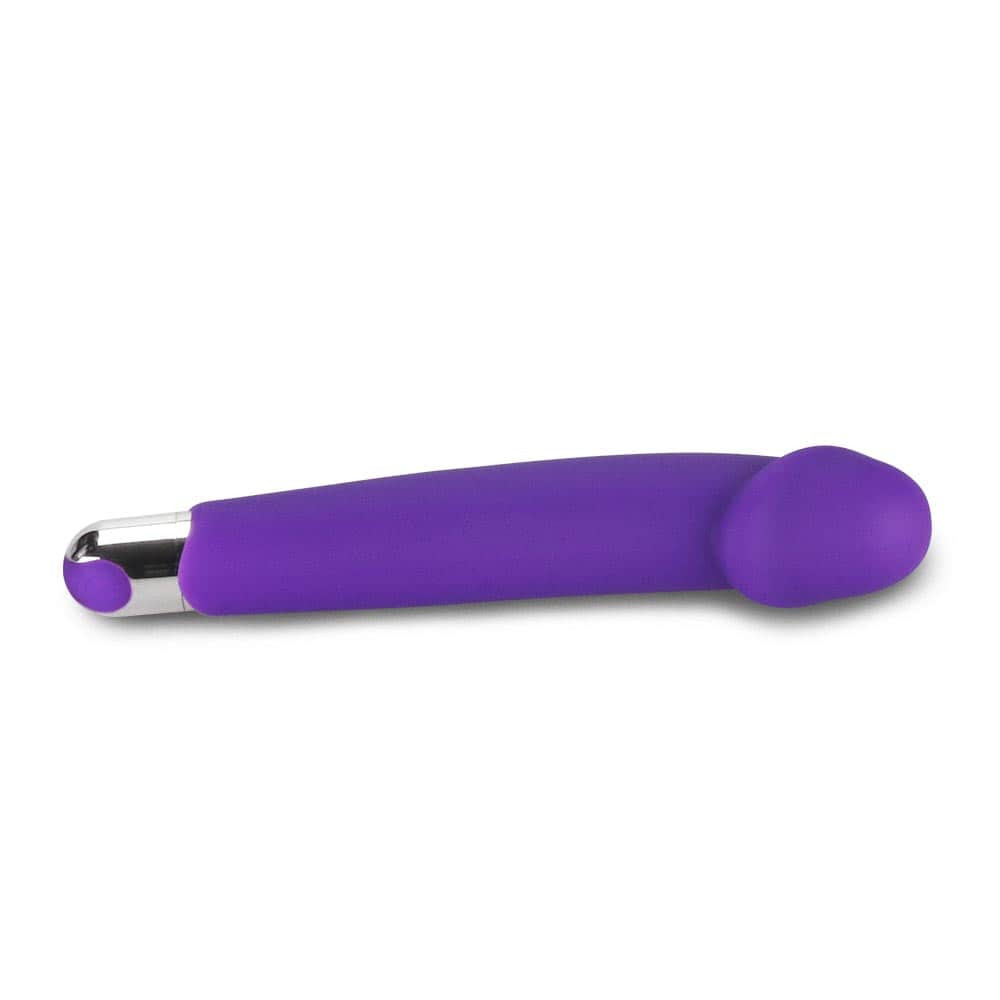 Rechargeable IJOY Silicone Dildo Purple Exemple